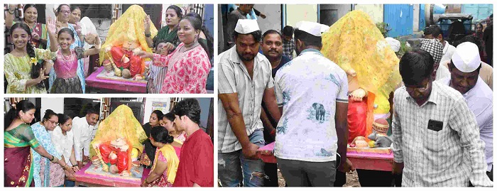 गणपति महोत्सव 2025 की भव्य शुरुआत – महाराष्ट्र मित्र मंडल की शोभायात्रा