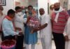 BJP district president Gopal Sharma, All India Human Welfare Trust officials welcomed for the third time