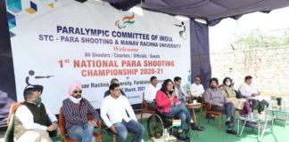 First National Para Shooting Competition 2020-21 organized in Manav Rachna
