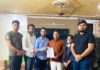 ABVP delegation submitted memorandum to MLA Rajesh Nagar to join JC Bose University