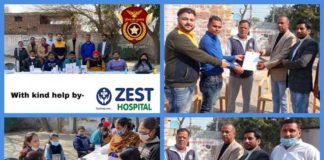 Free health check-up camp organized by ZEST Hospital