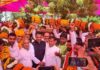 People and supporters of Tigaon assembly constituency gathered in Holi meeting