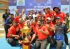 Former Cricketer Chetan Sharma participated in the Grand Finale of 15th Manav Rachna Corporate Cricket Challenge