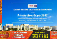 Manav Rachna announces Admission Expo on July 30, 2022