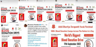 Indian Film Industry Supports ABTYP's Mega Blood Donation Drive on Social Media!