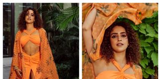 Sanya Malhotra's orange beach wear look slays