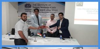 The Faridabad branch of the Institute of Company Secretaries of India organized a workshop