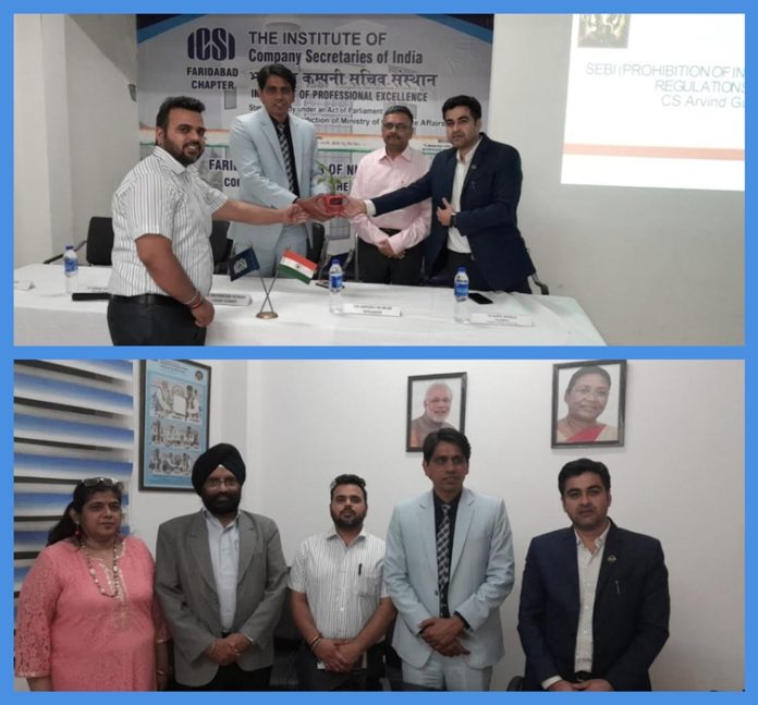 The Faridabad branch of the Institute of Company Secretaries of India organized a workshop