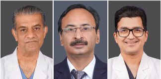 (L-R): Dr. S. Radhakrishnan, Dr. Sushil Azad, and Dr. Ashish Katewa