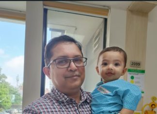 *Successful treatment of 6 month old newborn baby suffering from renal blockage through laparoscopic procedure at Fortis Escorts Faridabad